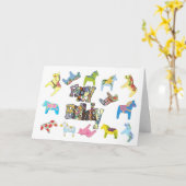 フラワーホース誕生日カード カード (黄色い花)