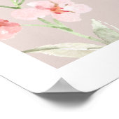 フラワーホームウォールアート ポスター (角)