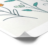 フラワーホームウォールアート ポスター (角)