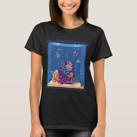 フラワーホーン魚 Tシャツ (正面)
