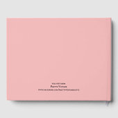 フラワーボウ フレーム ヴィンテージ ピンク ゲストブック (裏面)