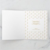 フラワーボタニカルボホミニマルウェディング サンキューカード (内部)