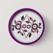 フラワーボタン 缶バッジ (正面)