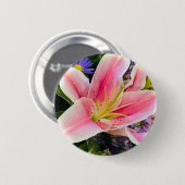 フラワーボタン 缶バッジ (正面&裏面)