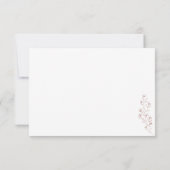 フラワーボヘミアンテラコッタインディー セーブザデート ウェディング 招待状 (裏面)