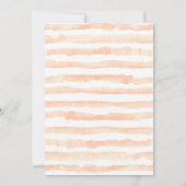 フラワーボヘミアンハンター鹿の角サボテン 多肉植物ベイビーシャワー 招待状 (裏面)