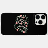 フラワーボヘミアン風な穏やかなトランプ氏への抗議 8647 86 47 Case-Mate iPhoneケース (裏面 (横))