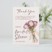 フラワーボホー ブライズシャワー サンキューカード (スタンド正面)