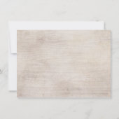 フラワーボホー ラスティック ベイビーシャワー 感謝カード 招待状 (裏面)