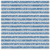 フラワーボーダー ボホ クラシック ブルース シール (正面)