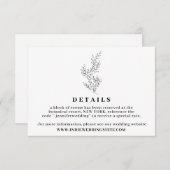 フラワーボー澄んホ結婚の詳細秋 招待状 (正面/裏面)