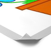 フラワーポットスモールプリント ポスター (角)