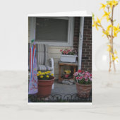 フラワーポット、ポーチ&ホタル カード (黄色い花)