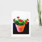 フラワーポット 招待状 (裏面)