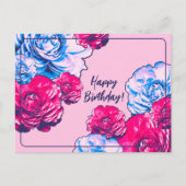 フラワーポップ ハッピーバースデー ポストカード (正面)