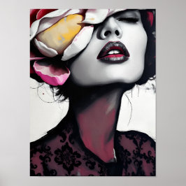 フラワーポートレート ポスター