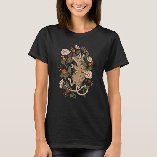 フラワーマウス、コテージコーエステティック Tシャツ (正面)