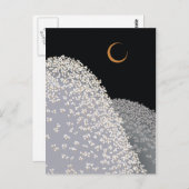 フラワーマウンテンヴィンテージ日本のパターン ポストカード (正面/裏面)