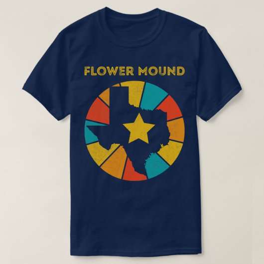 フラワーマウンドテキサス州ヴィンテージ動揺してお土産1 Tシャツ (デザイン正面)