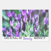 フラワーマクロ撮影やる気を起こさせる引用文 ラッピングペーパーシート (正面)