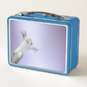 フラワーマクロ花開花花びらコピー宇宙 メタルランチボックス (裏面)