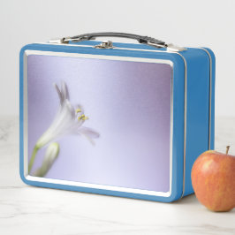 フラワーマクロ花開花花びらコピー宇宙 メタルランチボックス