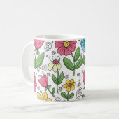 フラワーマグで華やかにティータイム コーヒーマグカップ (正面左)