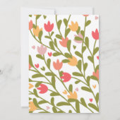 フラワーマザーズデイブランチ 招待状 (裏面)