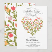 フラワーマザーズデイブランチ 招待状 (正面/裏面)