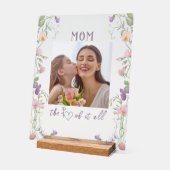 フラワーマザー 全ての心 Photo Acrylic アクリルサイン (傾斜)
