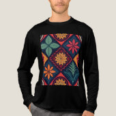フラワーマジックパターン トライブレンドTシャツ (正面)