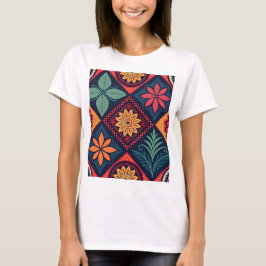 フラワーマジックパターン Tシャツ