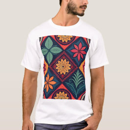 フラワーマジックパターン Tシャツ