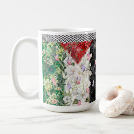 フラワーマップがかわいいパレスチナマグ コーヒーマグカップ