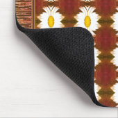 フラワーマパターン（の模様が）あるウス敷物 マウスパッド (コーナー)