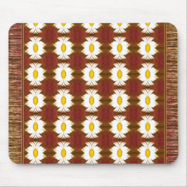 フラワーマパターン（の模様が）あるウス敷物 マウスパッド