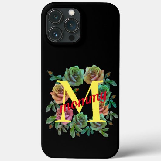 フラワーマミー オーダーメイドレター Case-Mate iPhoneケース (裏面)