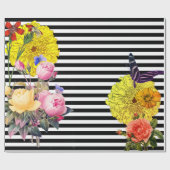 フラワーマリゴールドバラ包装紙 ラッピングペーパー (フラット)