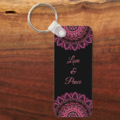 フラワーマンダラキーチェーン キーホルダー (正面)