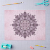 フラワーマンダラティッシュペーパー 薄葉紙 (クラフト)