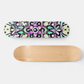 フラワーマンダラデザイン スケートボード (横)