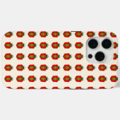 フラワーマンダラ柄 Case-Mate iPhoneケース (裏面 (横))