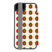 フラワーマンダラ模様 INCIPIO iPhoneウォレットケース (フォリオ裏面)