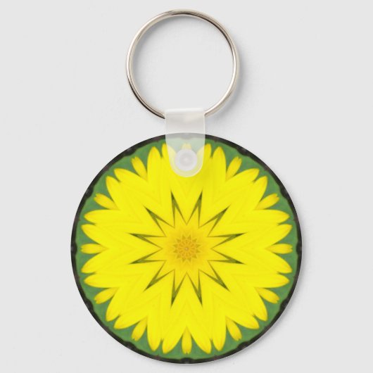 フラワーマンダラ03 キーホルダー (正面)