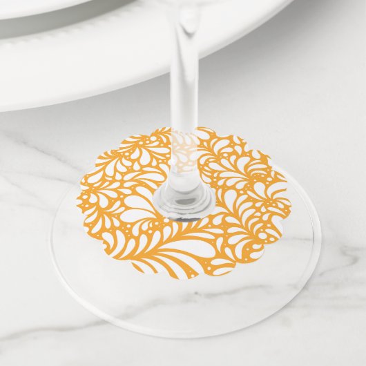 フラワーマンダラ4 ワイングラスタグ (クローズアップ)