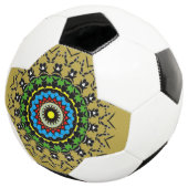 フラワーマンダラ シームレス サッカーボール (3/4)