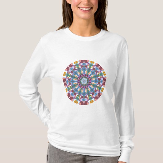 フラワーマンダラ Tシャツ (正面)