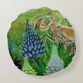 フラワーマンティ絵画ス ラウンドクッション (裏面)