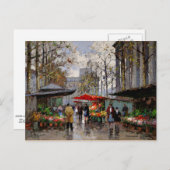 フラワーマーケットアットラマドレーヌ ポストカード (正面/裏面)