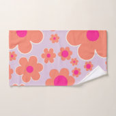 フラワーマーケットコペンハーゲンレトロカラフルフローラ バスタオルセット (ハンドタオル)